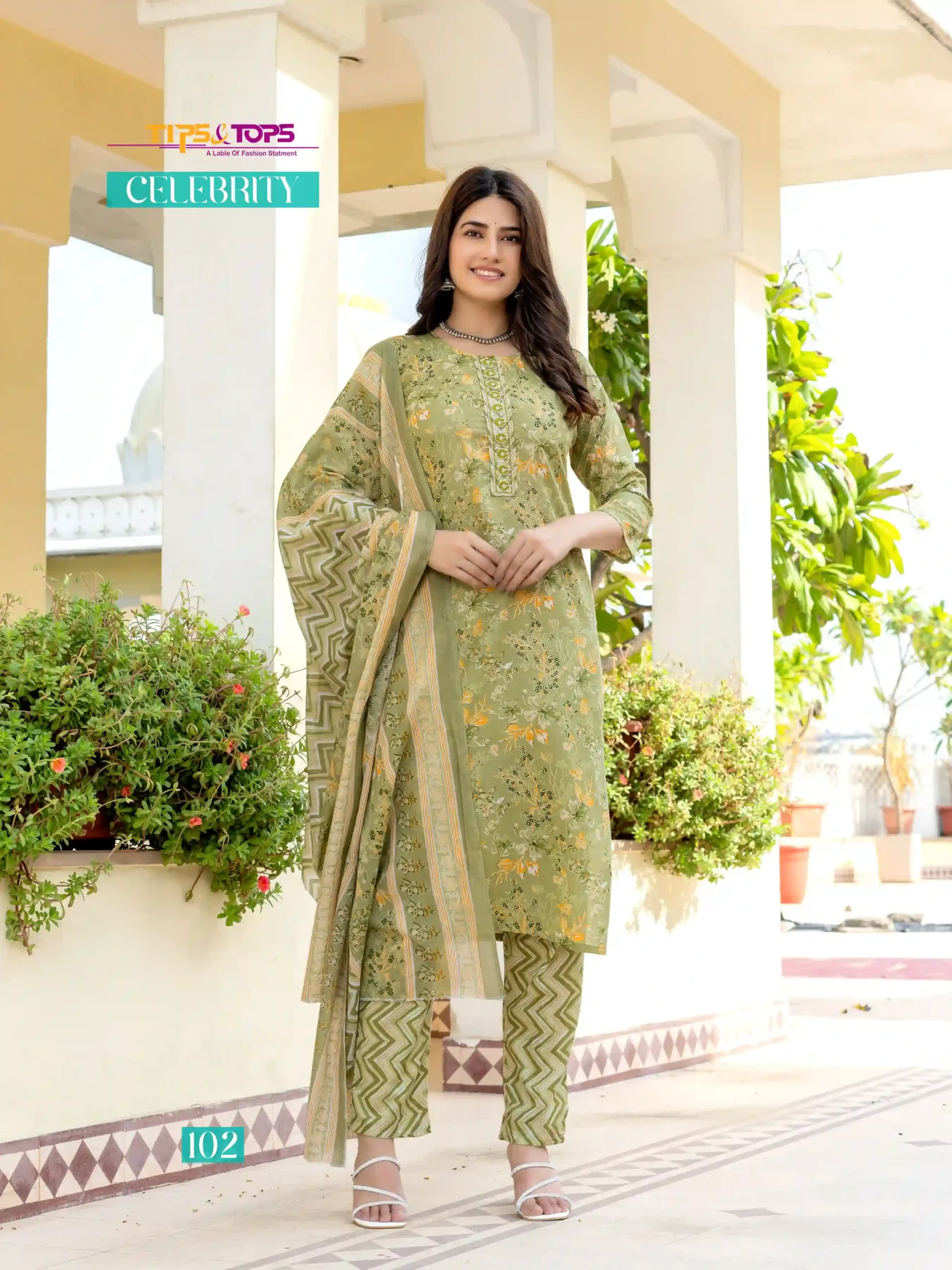 Tips & Tops Celebrity Cotton Print Wholesale Readymade Salwar Suit Catalog — Wholesale Readymade Suit, MPA wholesale from Surat - Gallery Image 2